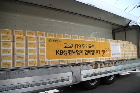 KB생명보험 후원으로 대구·경북 지역에 전달될 희망상자 1000박스