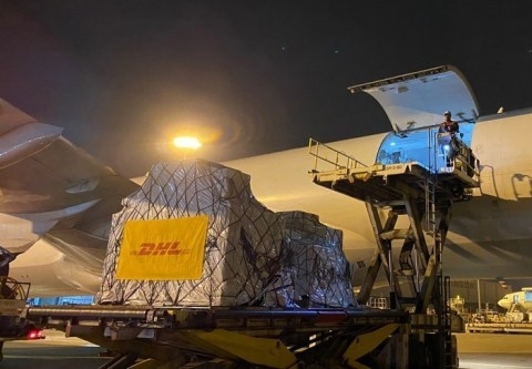 DHL글로벌포워딩코리아가 약 130만개 이상의 코로나19 진단키트를 항공 수송했다
