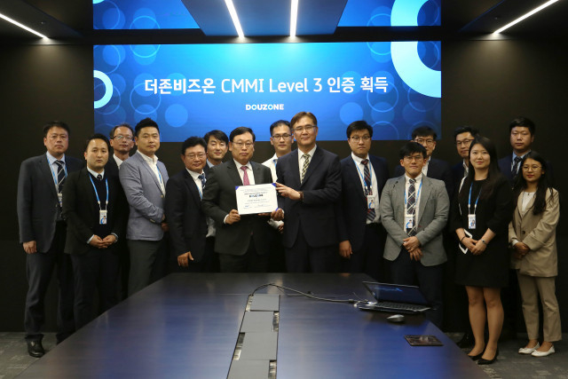 더존비즈온이 국제적으로 공인된 소프트웨어 품질관리 인증인 CMMI의 Level 3 인증을 획득했다