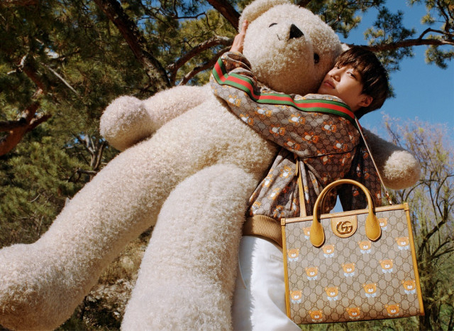 엑소 카이와 함께한 KAI x Gucci 컬렉션 광고 캠페인.
