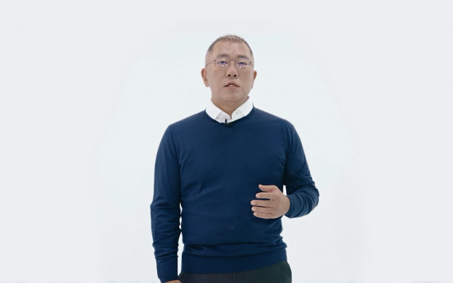 현대자동차그룹 정의선 회장이 2022년 새해 메시지를 발표했다.