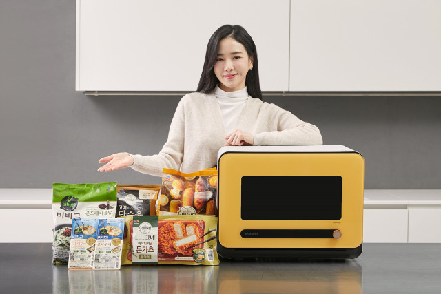 삼성전자 비스포크 큐커와 새롭게 협력하는 CJ의 다양한 간편식 제품