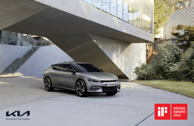 2022 iF 디자인 어워드 제품 디자인에서 본상을 받은 기아 EV6