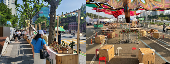 Photo caption: Photos 2-3. Manmanhan Partners is characterized by using recyclable wood instead of plastic, which is commonly used by existing companies, to create a waste-free event venue. The materials are designed to be reused more than 70 times. Provided by Manmanhan Partners.