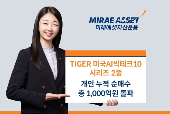 TIGER 미국AI빅테크10 시리즈 개인순매수 1000억원 돌파.