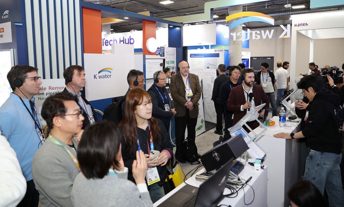 1월 9일 CES 2025 K-water관 현장 스케치.