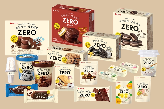 롯데웰푸드 제로(ZERO) 제품 19종 이미지.