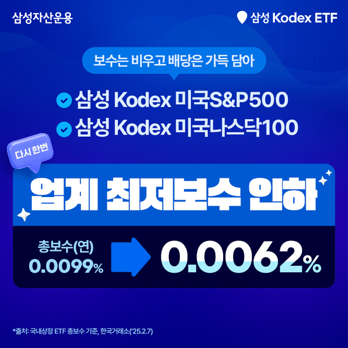 삼성자산운용 보수인하 이미지.