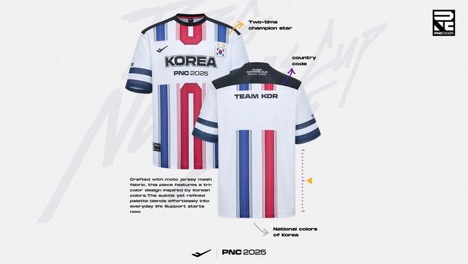 크래프톤, 프로-스펙스와 'PNC 2025' 유니폼 공동 제작.