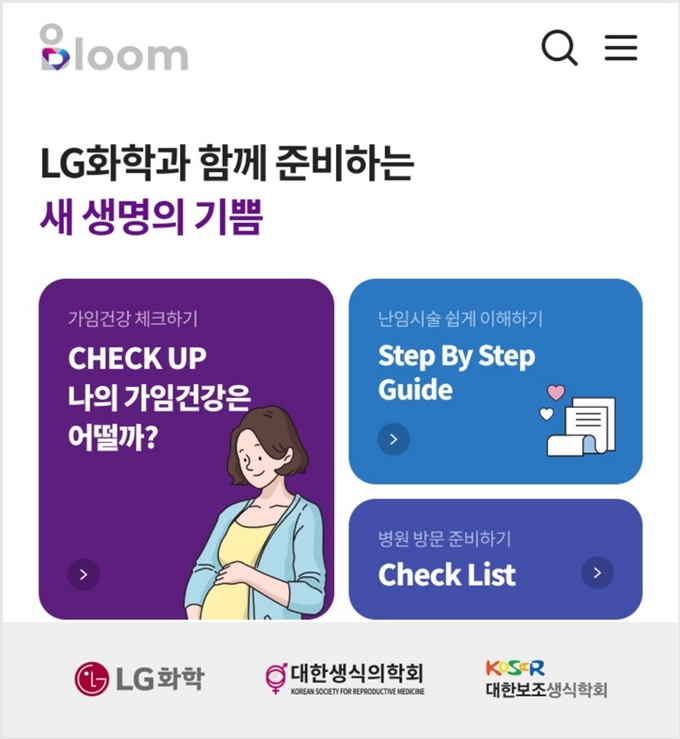 임신준비 및 난임치료 돕는 앱 ‘블룸’.