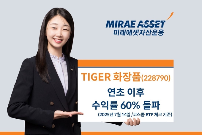 TIGER화장품 수익률 60% 돌파.
