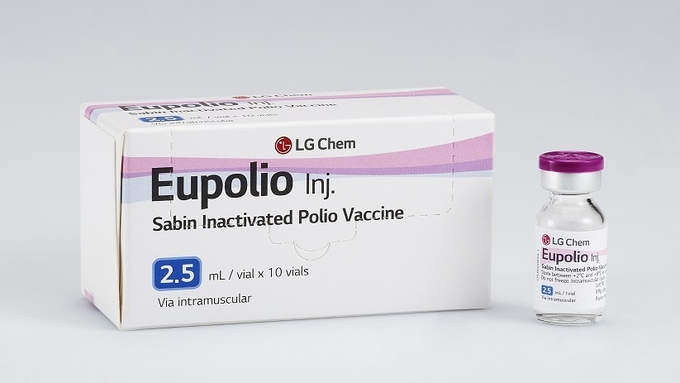 LG화학 소아마비백신 ‘유폴리오(Eupolio)’.