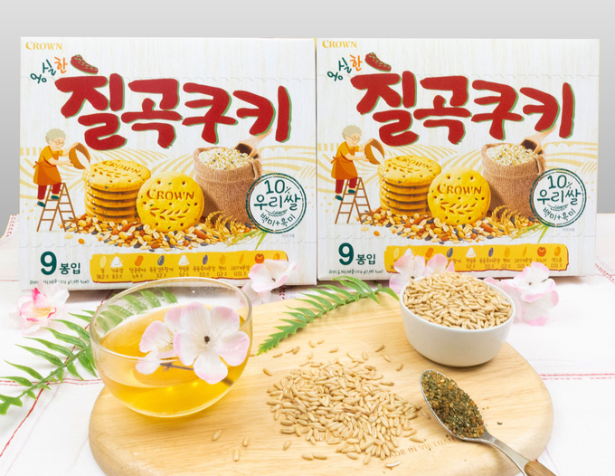크라운제과, 7가지 곡물로 더 건강한 ‘옹실한 칠곡쿠키’ 출시 !.