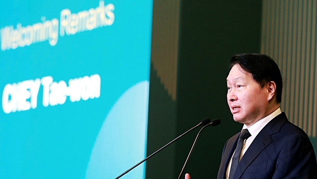 최태원 회장 “AI 대전환기… 한·미·일, 생존 위해 함께 해법 찾아야”